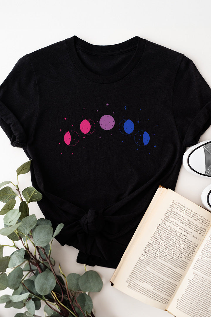 Celestial Moon Phase Bisexual Tee