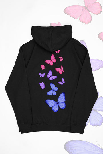Fluttering Butterflies Bisexual Hoodie