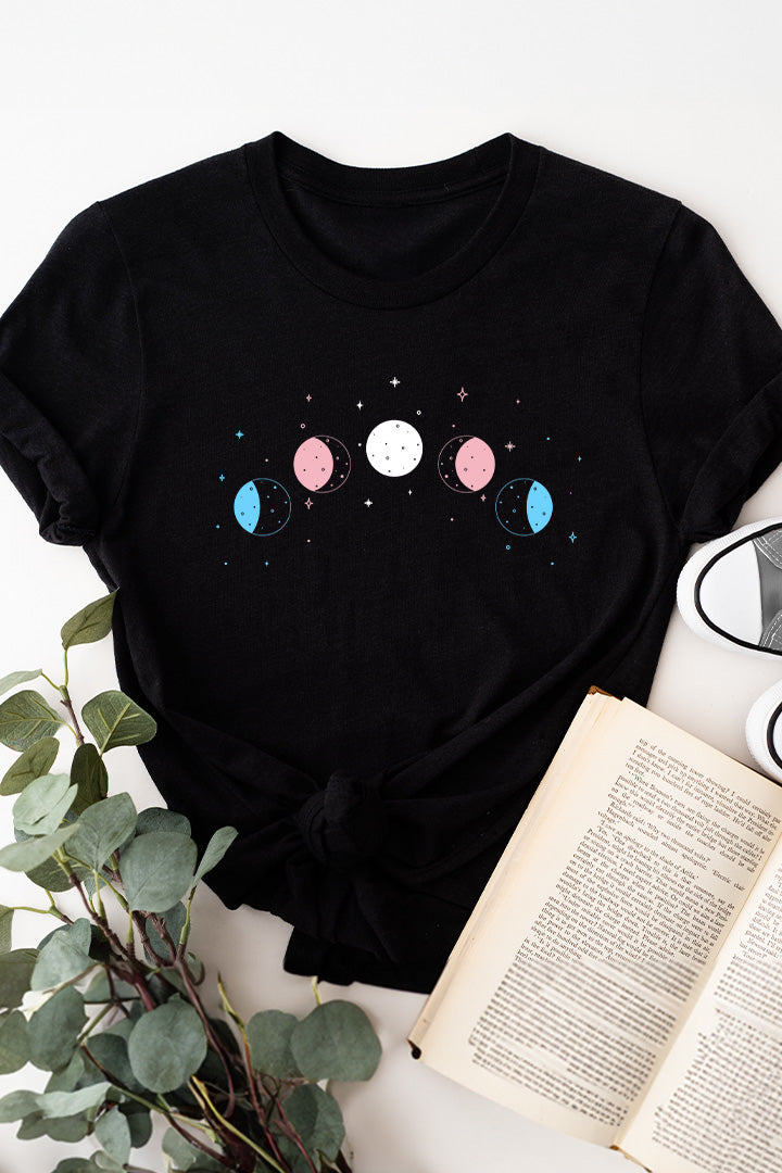 Celestial Moon Phase Transgender Tee