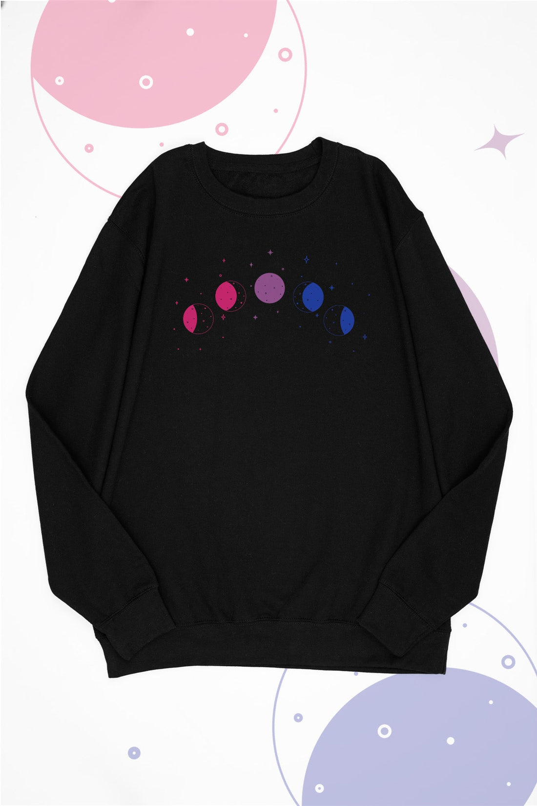 Celestial Moon Phase Bisexual Sweat