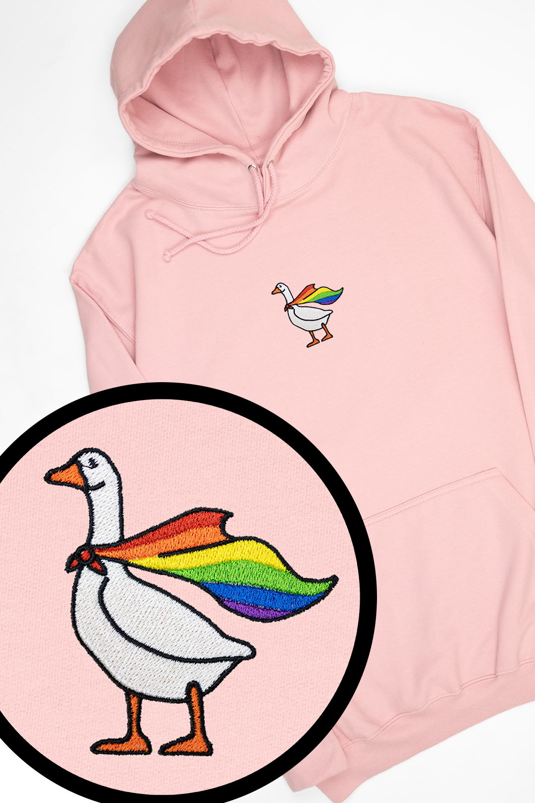 Embroidered Pride Goose Hoodie