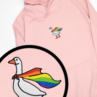 Embroidered Pride Goose Hoodie
