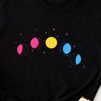 Celestial Moon Phase Pansexual Tee