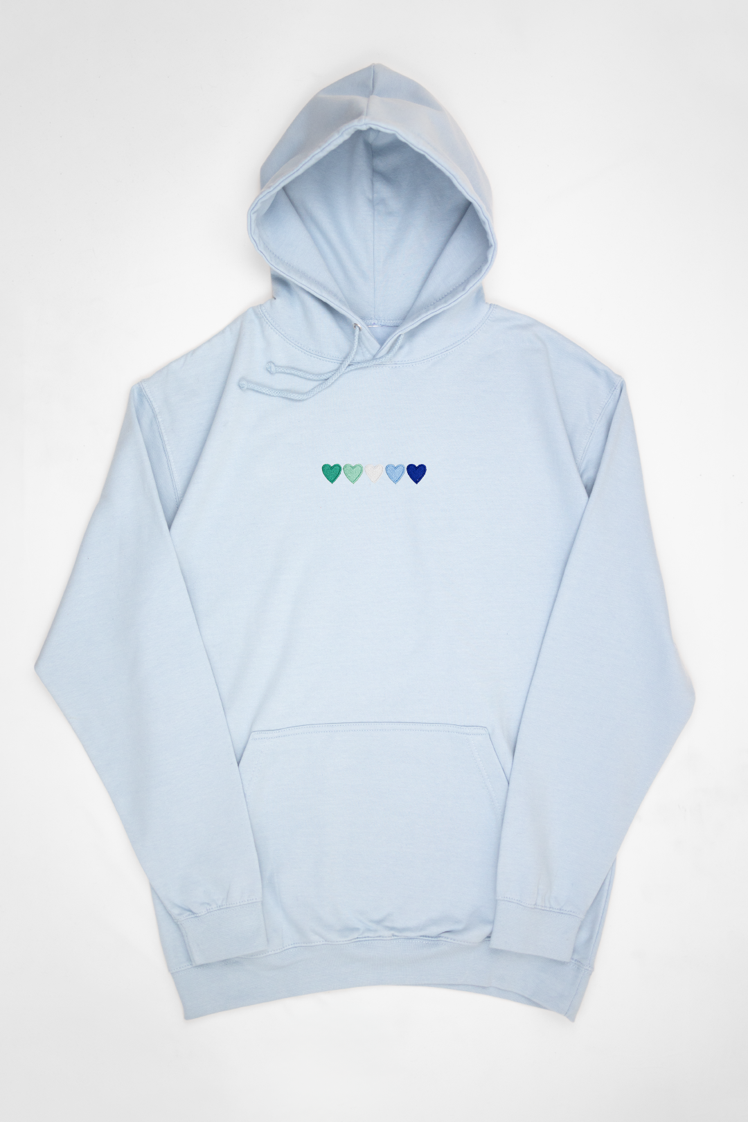 Embroidered Hearts Gay Hoodie
