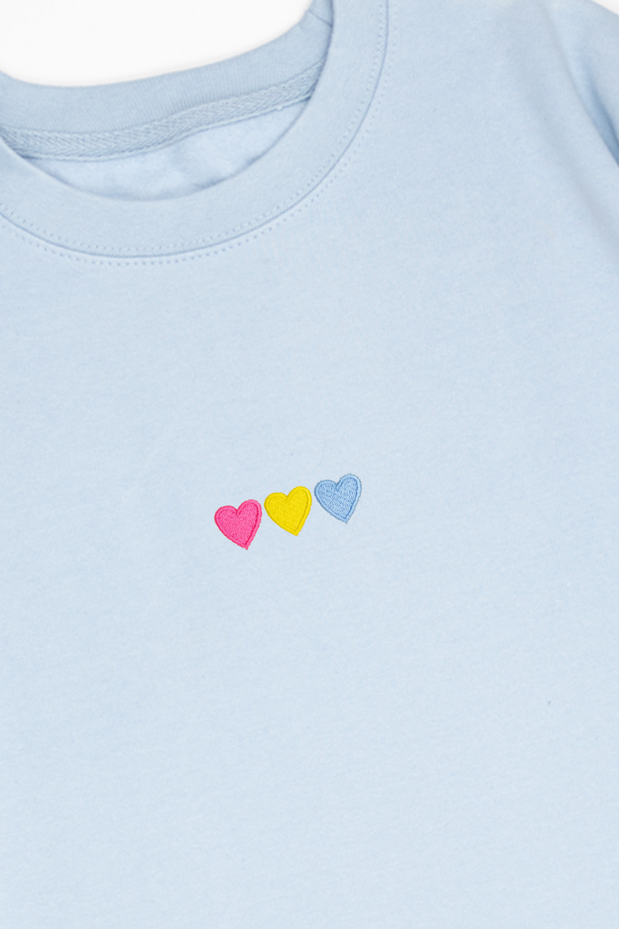 Embroidered Hearts Pansexual Sweat