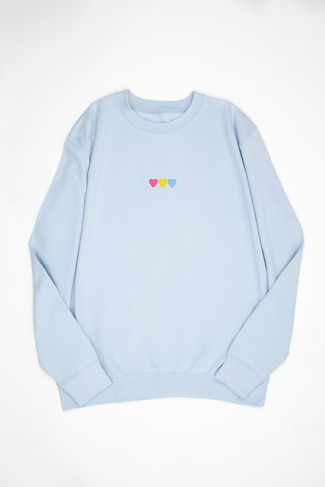 Embroidered Hearts Pansexual Sweat