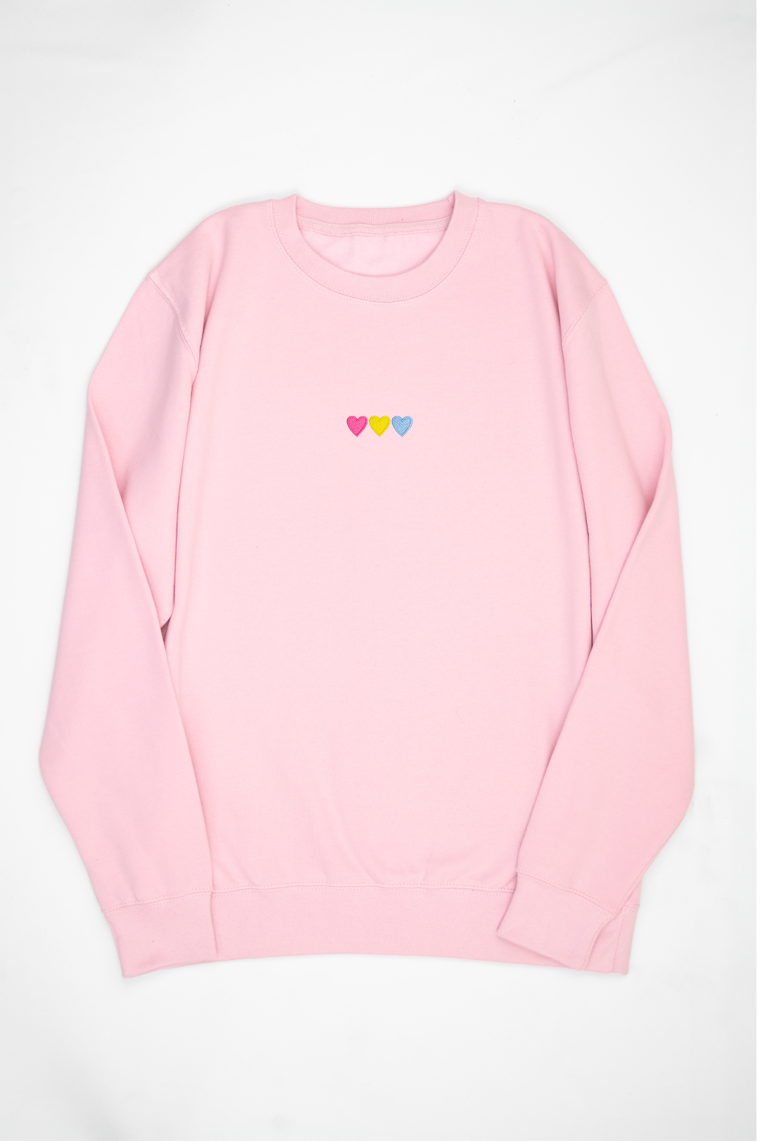 Embroidered Hearts Pansexual Sweat