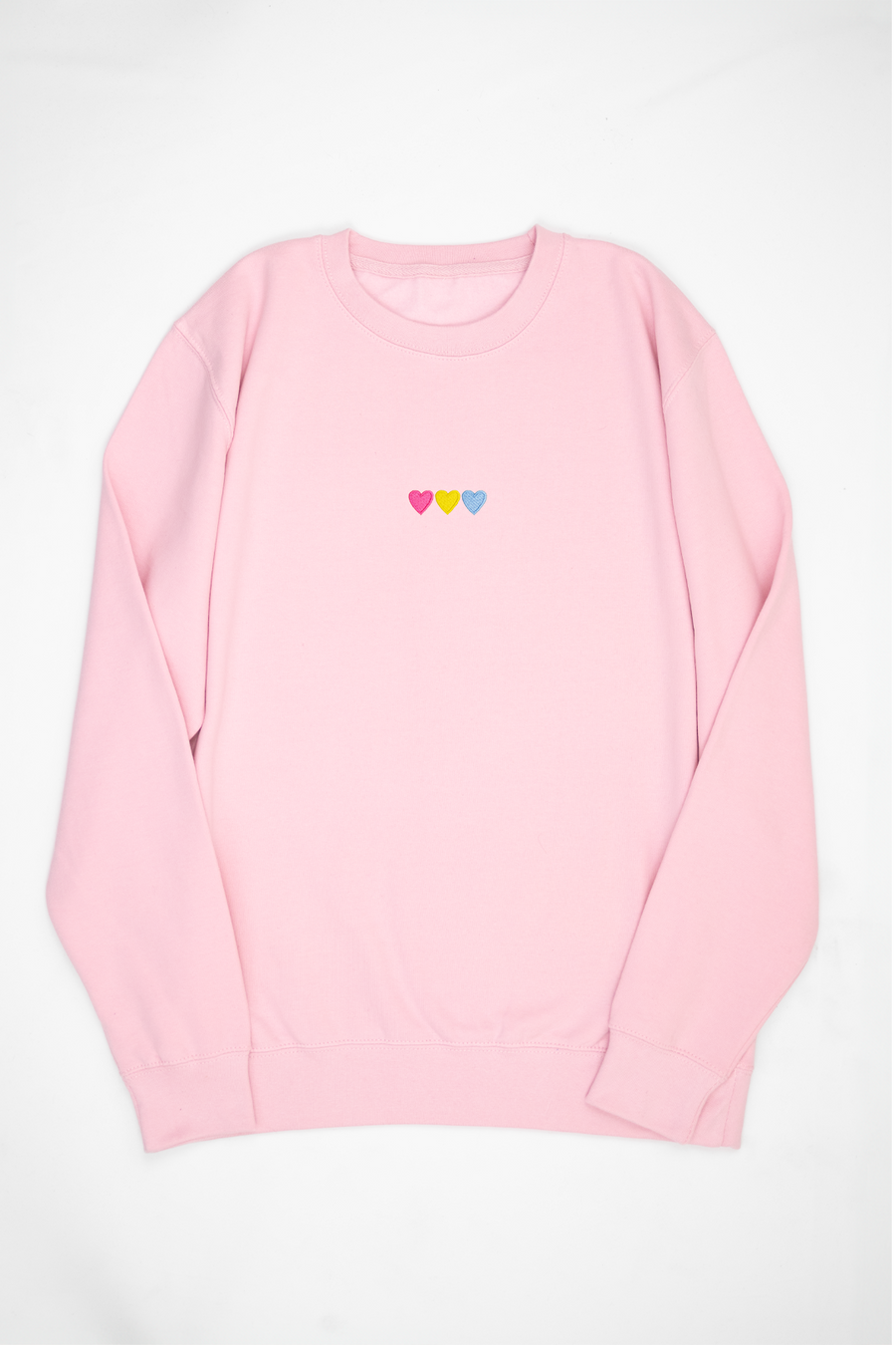 Embroidered Hearts Pansexual Sweat