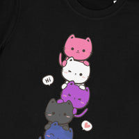 Kawaii Cat Pile Gender-Fluid Tee