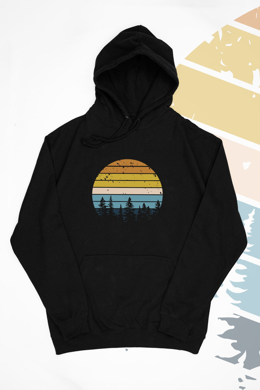 Retro Sunset AroAce Hoodie