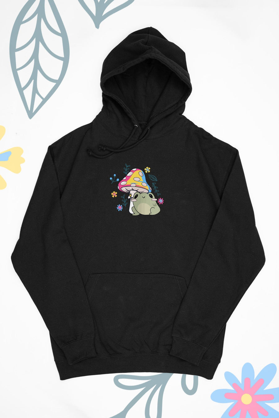 Frog & Mushroom Pansexual Hoodie