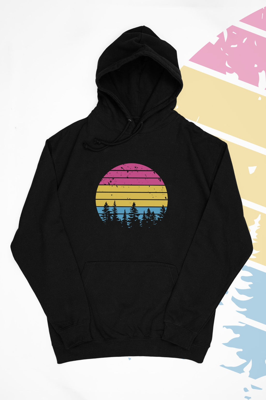 Retro Sunset Pansexual Hoodie