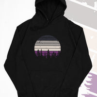 Retro Sunset Asexual Hoodie