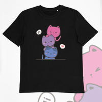 Kawaii Cat Pile Bisexual Tee