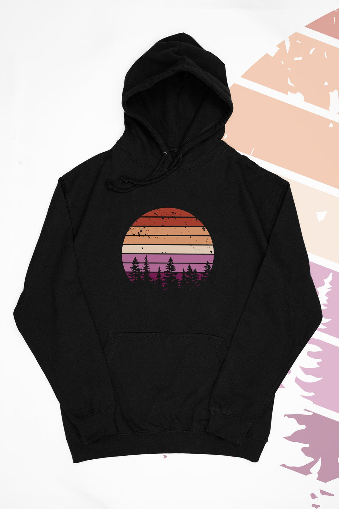 Retro Sunset Lesbian Hoodie