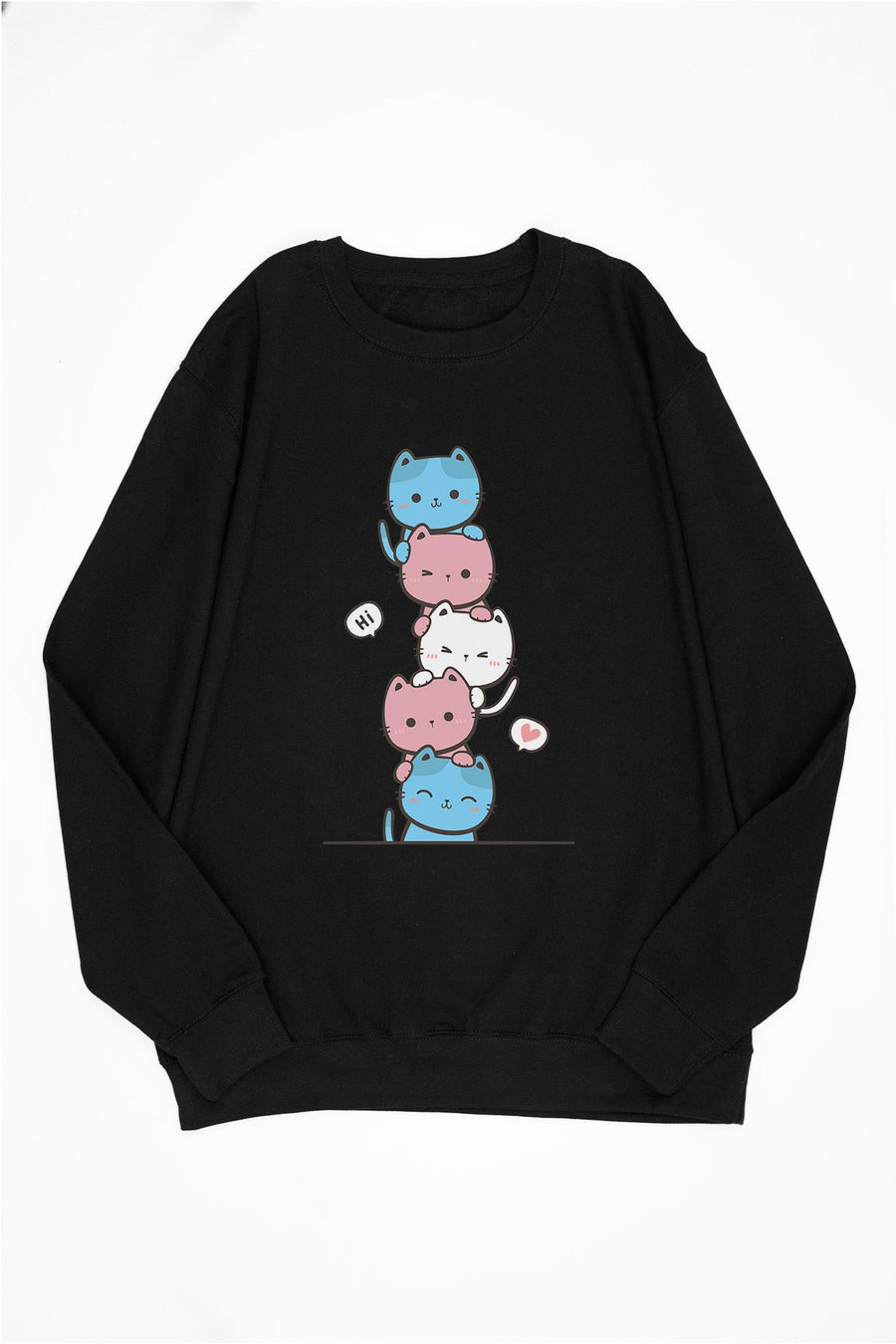 Kawaii Cat Pile Transgender Sweat