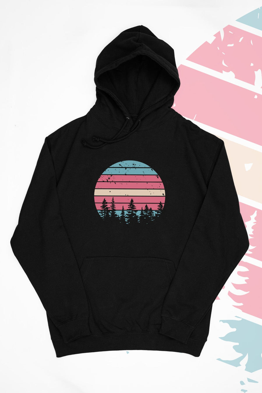 Retro Sunset Transgender Hoodie