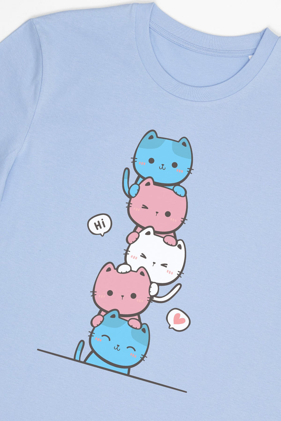 Kawaii Cat Pile Transgender Tee