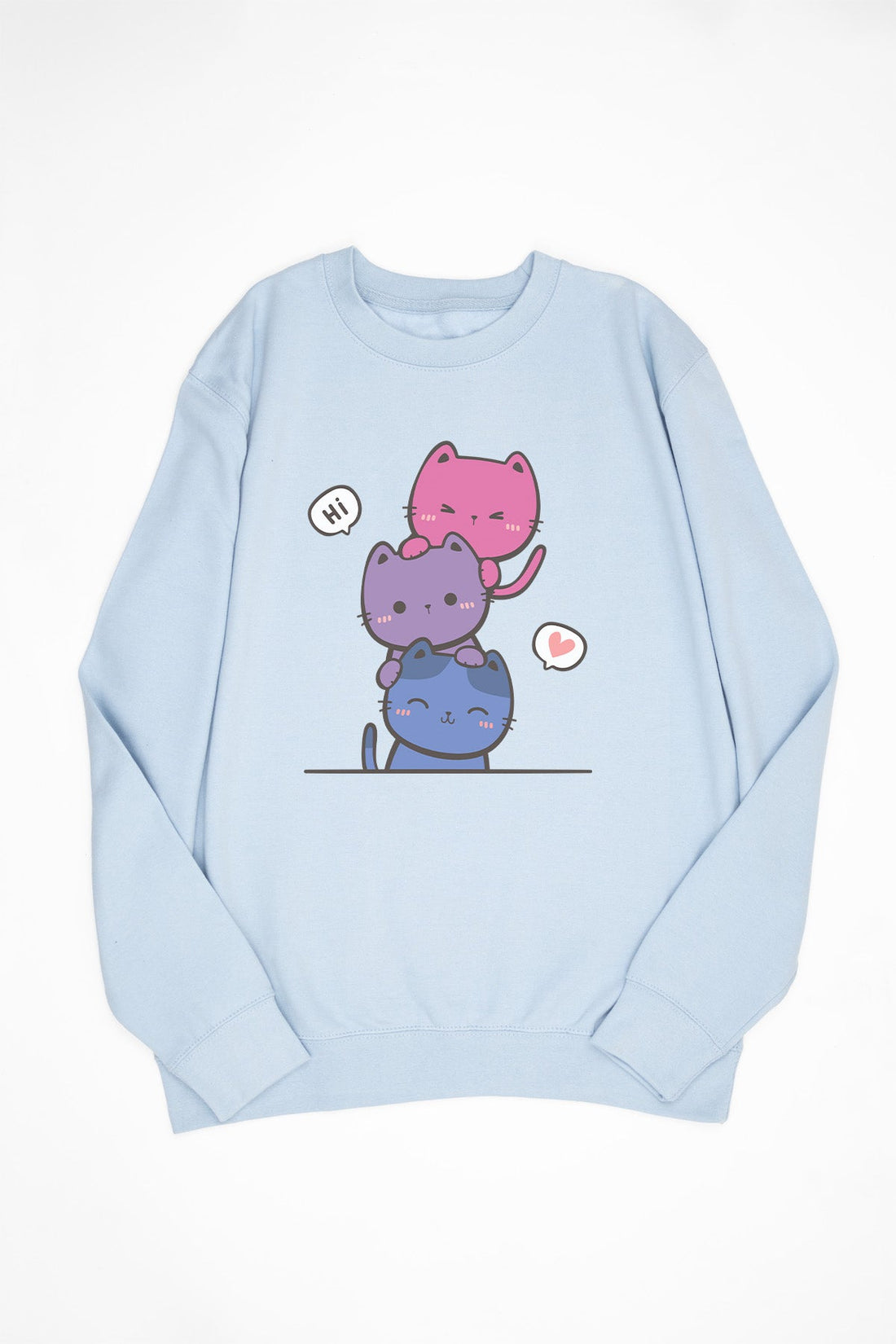 Kawaii Cat Pile Bisexual Sweat