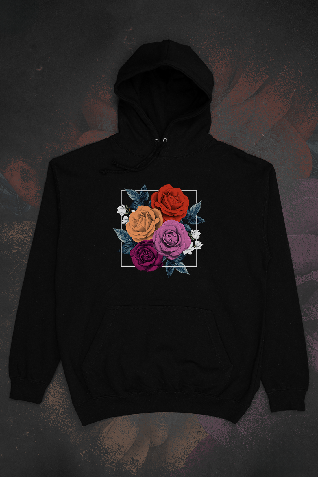 Framed Florals Lesbian Hoodie