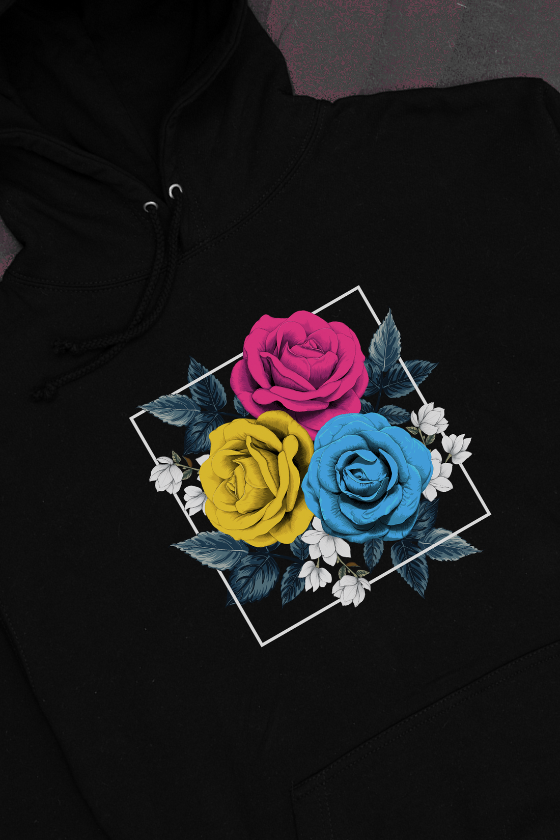 Framed Florals Pansexual Hoodie