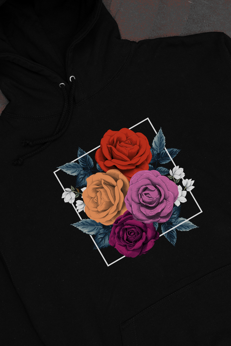 Framed Florals Lesbian Hoodie