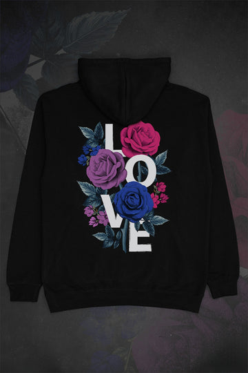 Floral Love Bisexual Hoodie