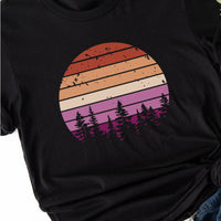 Retro Sunset Lesbian Tee