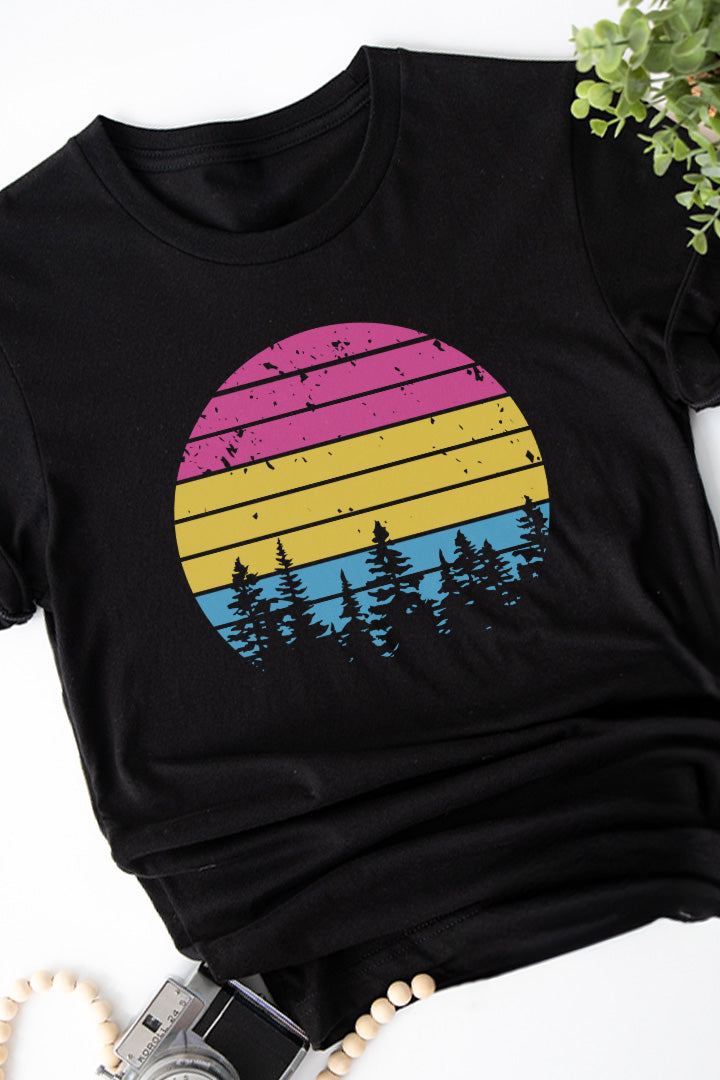 Retro Sunset Pansexual Tee