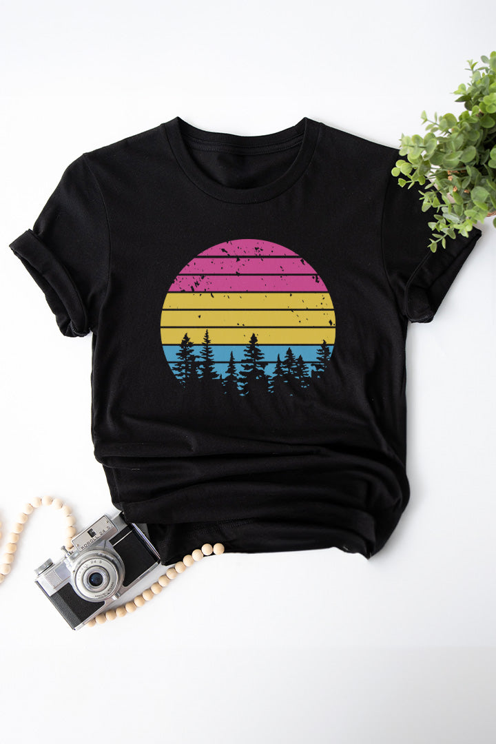 Retro Sunset Pansexual Tee