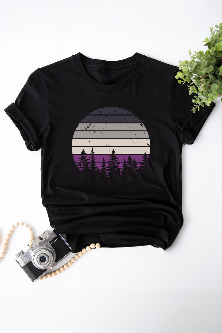 Retro Sunset Asexual Tee