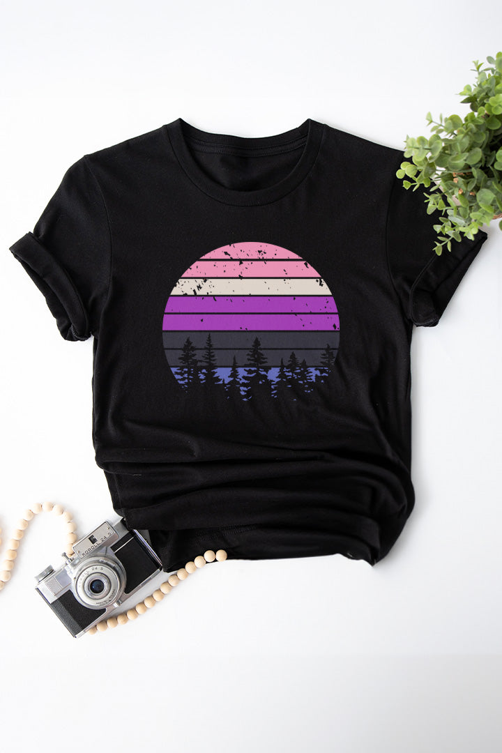 Retro Sunset Gender Fluid Tee