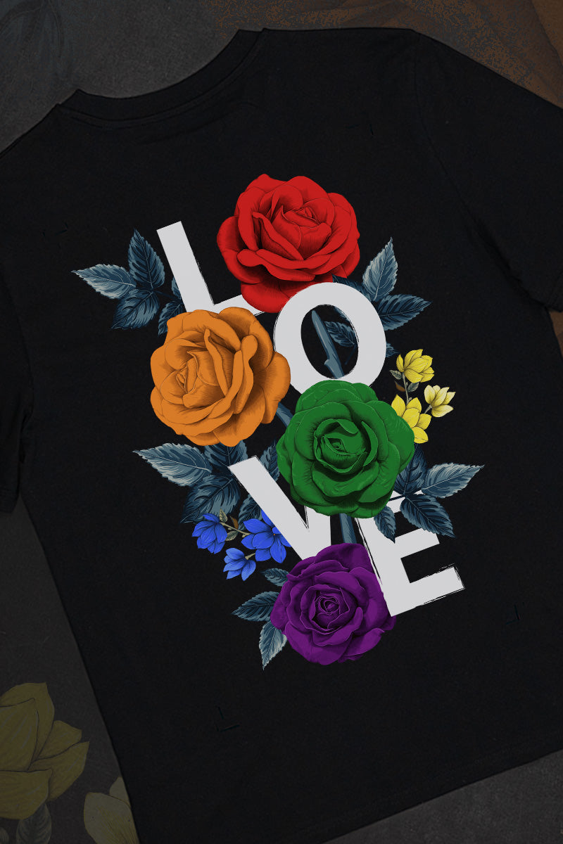 Floral Love Rainbow Tee