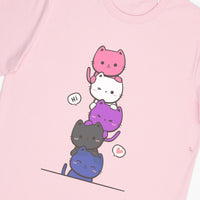 Kawaii Cat Pile Gender-Fluid Tee