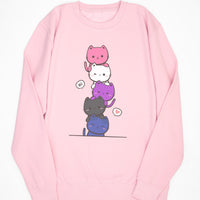 Kawaii Cat Pile Gender-Fluid Sweat