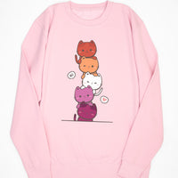 Kawaii Cat Pile Lesbian Sweat