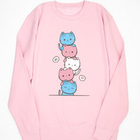 Kawaii Cat Pile Transgender Sweat