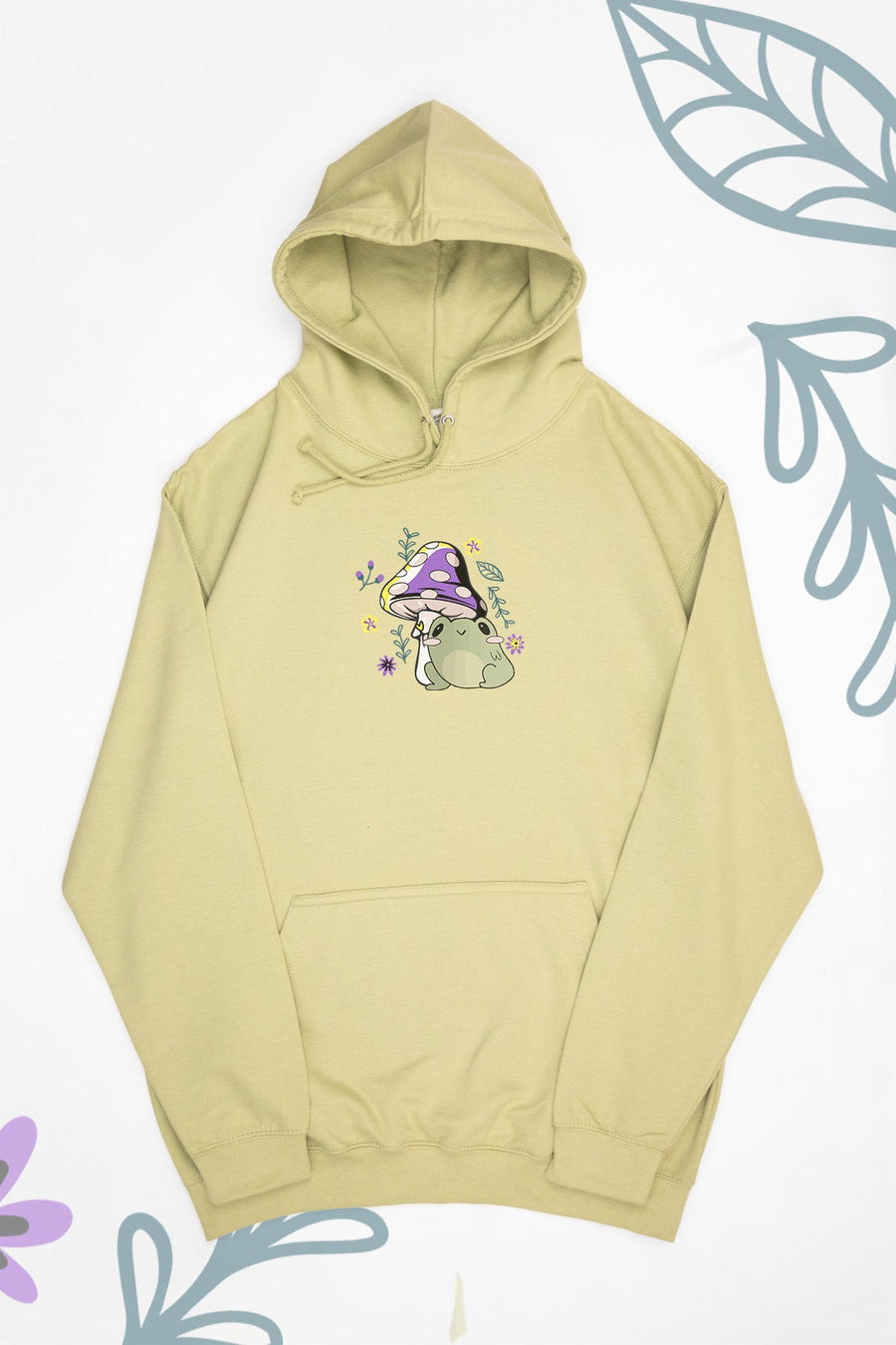 Frog & Mushroom Non-Binary Hoodie