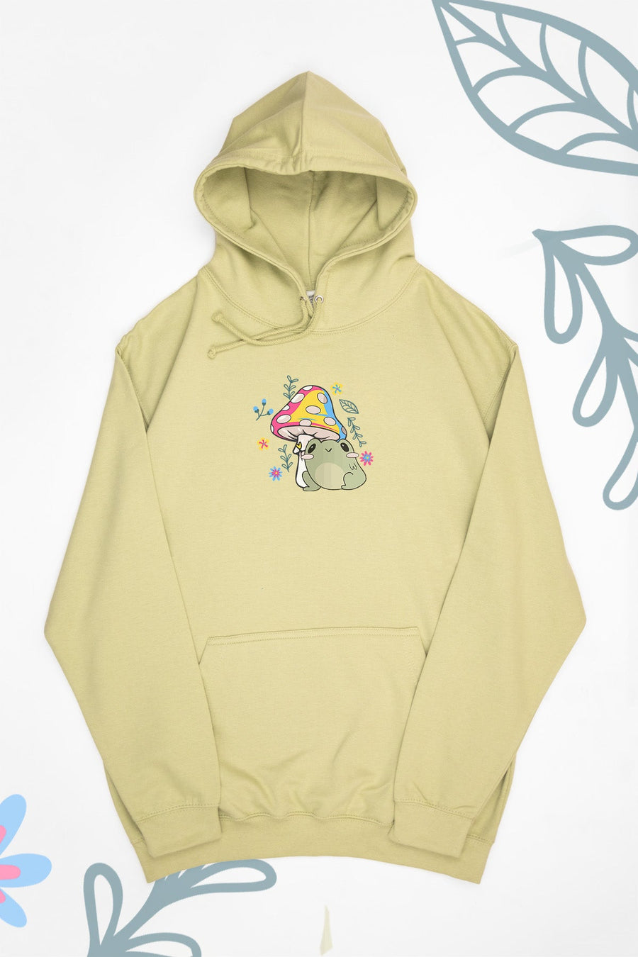 Frog & Mushroom Pansexual Hoodie