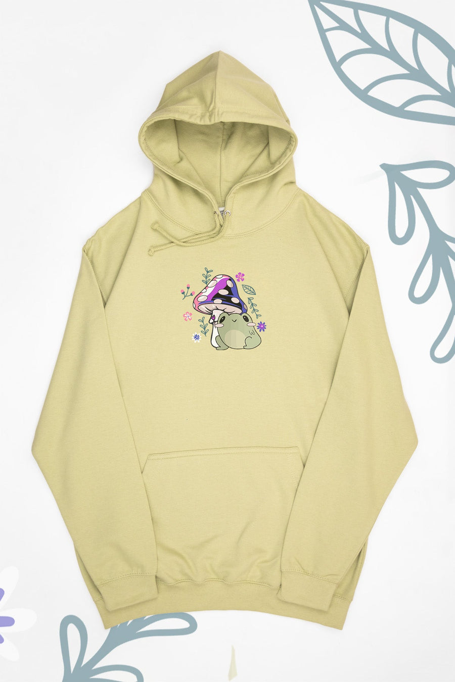 Frog & Mushroom Gender Fluid Hoodie