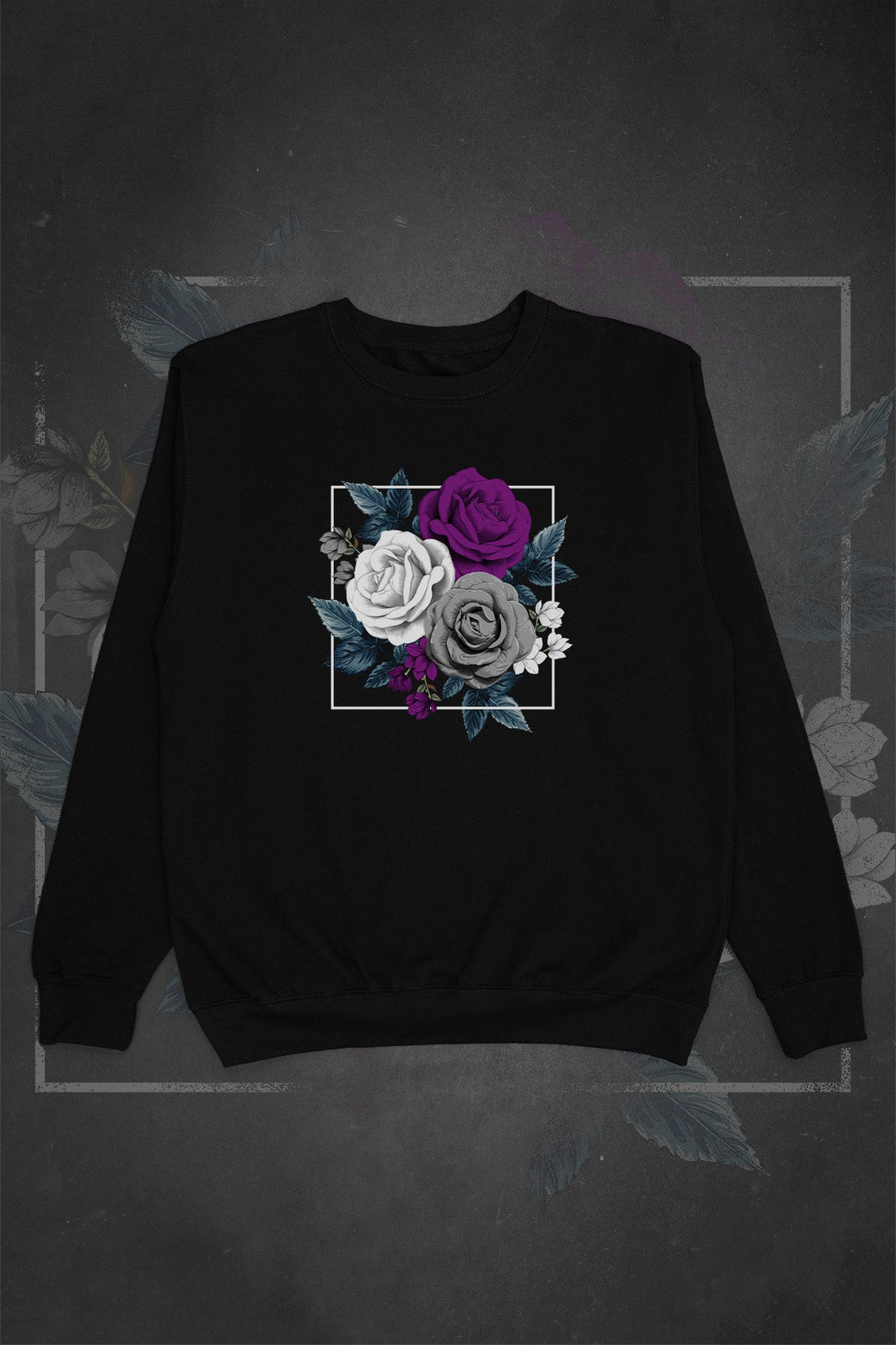 Framed Florals Asexual Sweat