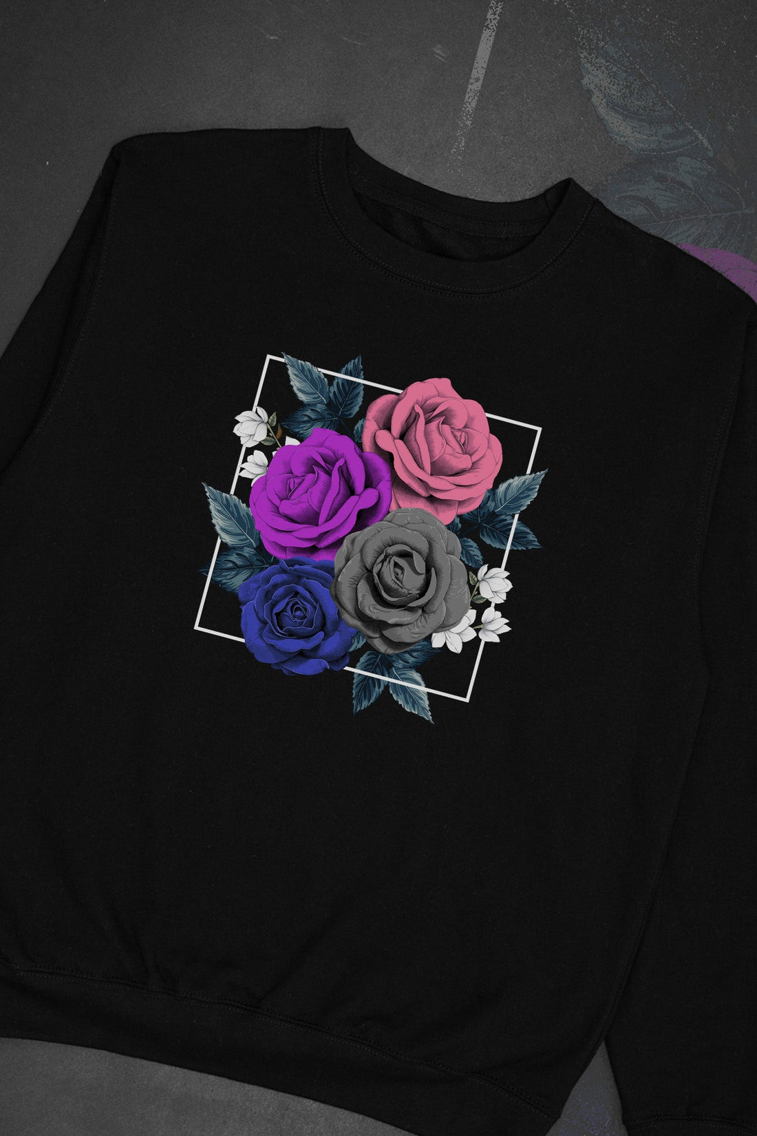 Framed Florals Gender Fluid Sweat