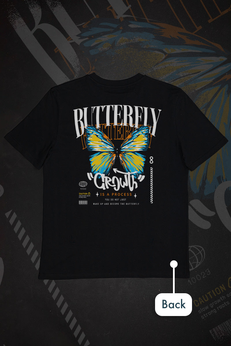Butterfly "Growth" AroAce Tee