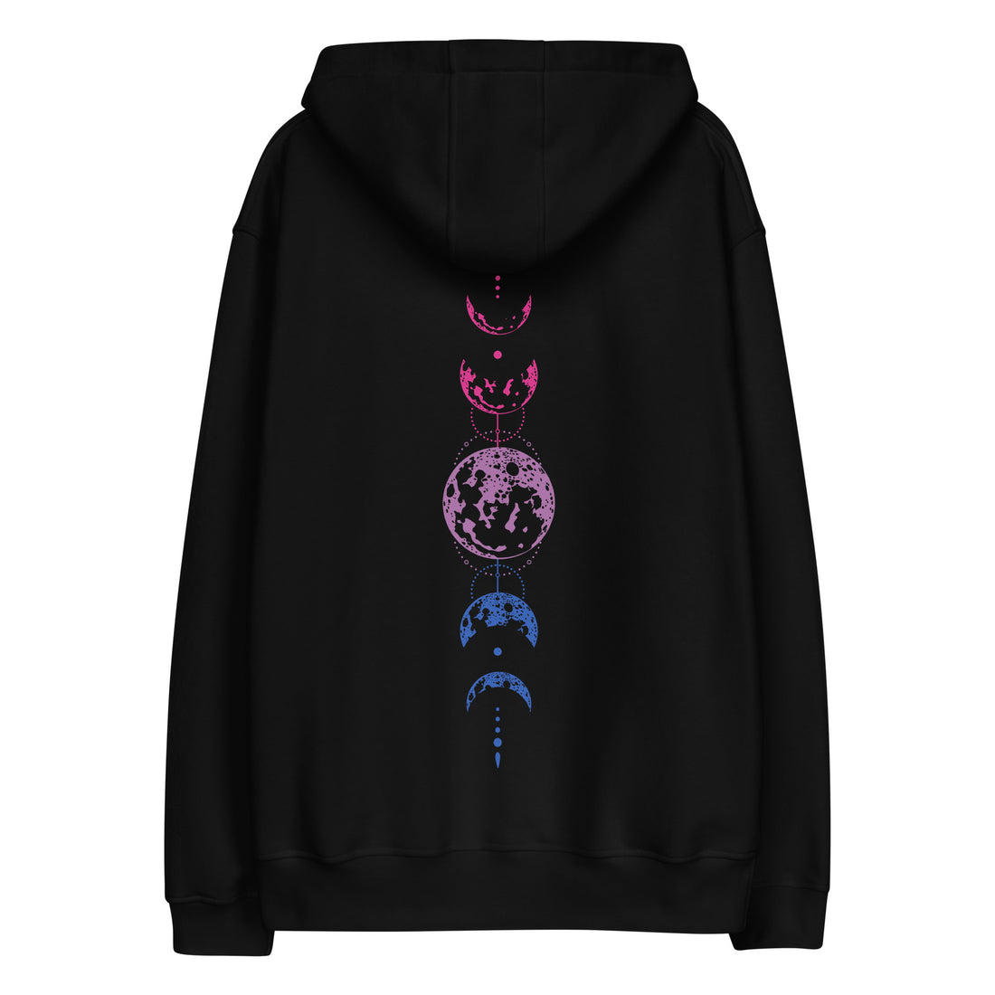 Celestial Moon Phase Bisexual Eco-Friendly Hoodie